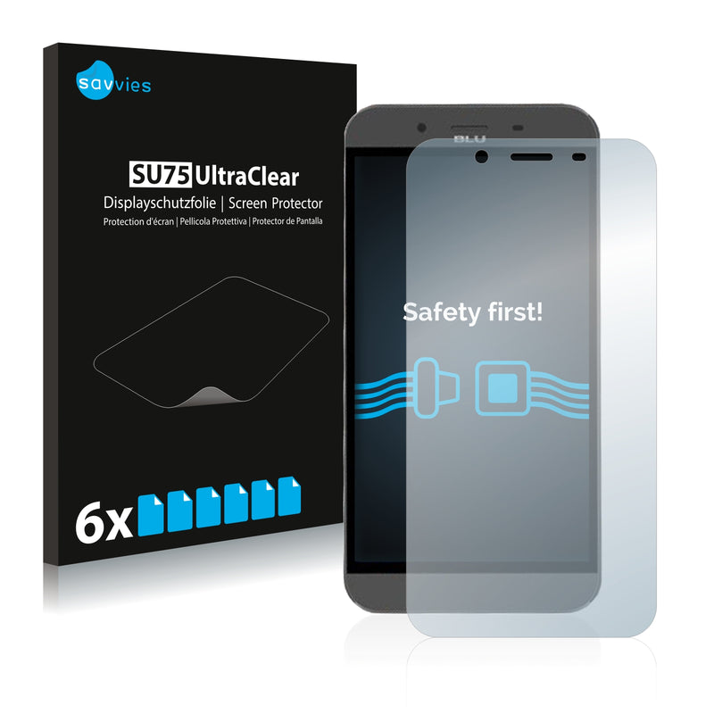 6x Savvies SU75 Screen Protector for BLU Studio XL