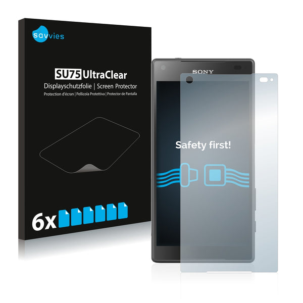 6x Savvies SU75 Screen Protector for Sony Xperia Z5 Compact