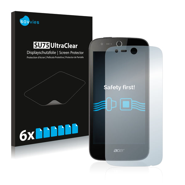 6x Savvies SU75 Screen Protector for Acer Liquid Z330