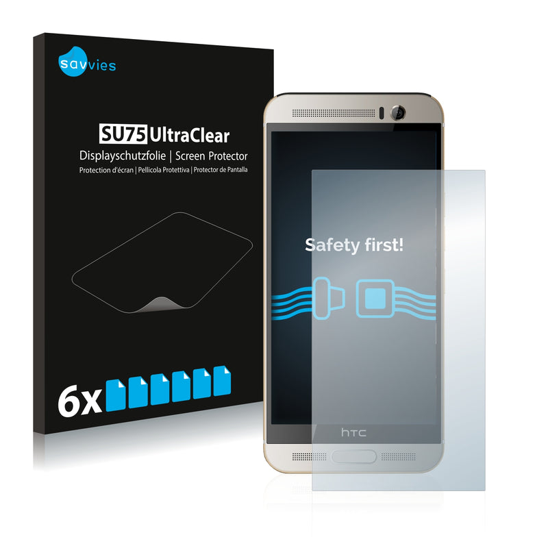 6x Savvies SU75 Screen Protector for HTC One M9+