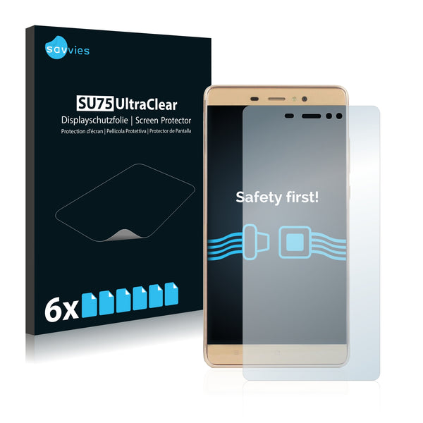 6x Savvies SU75 Screen Protector for Elephone M1