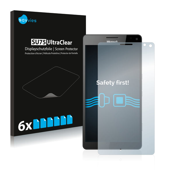 6x Savvies SU75 Screen Protector for Microsoft Lumia 950 XL
