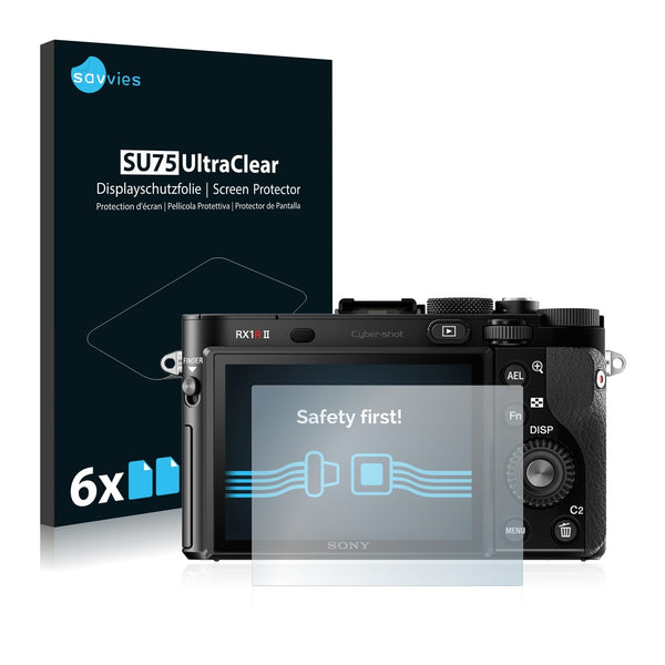 6x Savvies SU75 Screen Protector for Sony Cyber-Shot DSC-RX1R II