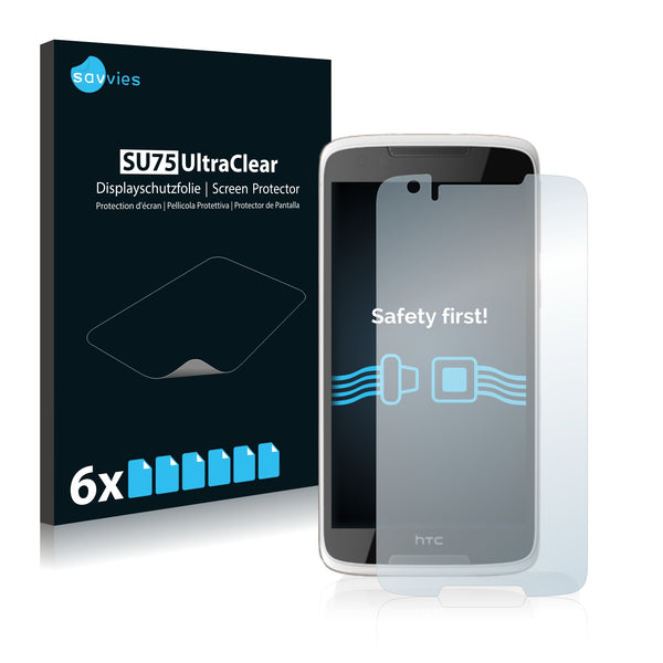 6x Savvies SU75 Screen Protector for HTC Desire 828
