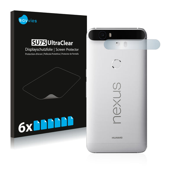 6x Savvies SU75 Screen Protector for Google Nexus 6P (Camera)