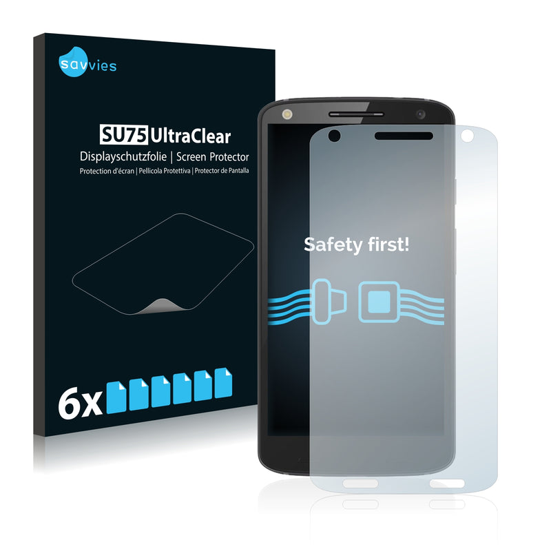 6x Savvies SU75 Screen Protector for Motorola Moto X Force