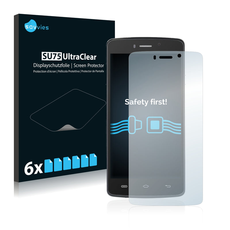 6x Savvies SU75 Screen Protector for Icefox i7