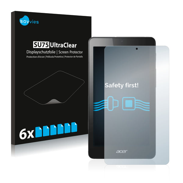 6x Savvies SU75 Screen Protector for Acer Iconia One 7 B1-760HD