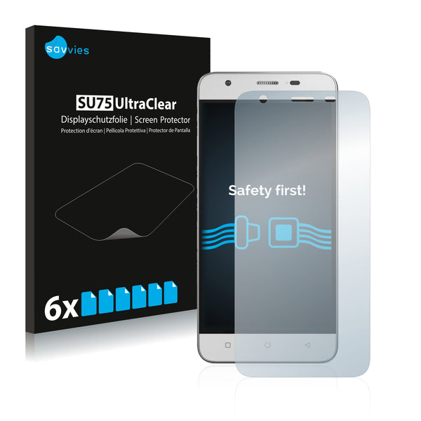 6x Savvies SU75 Screen Protector for Mobistel Cynus F9