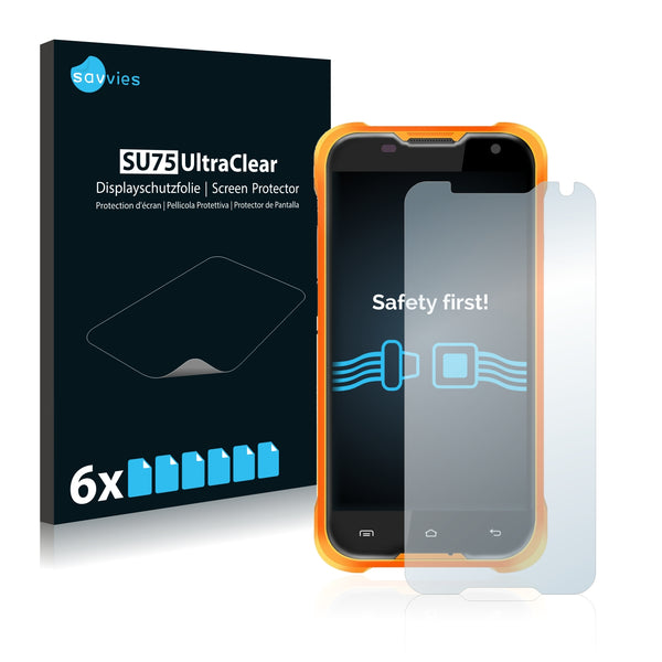 6x Savvies SU75 Screen Protector for Blackview BV5000