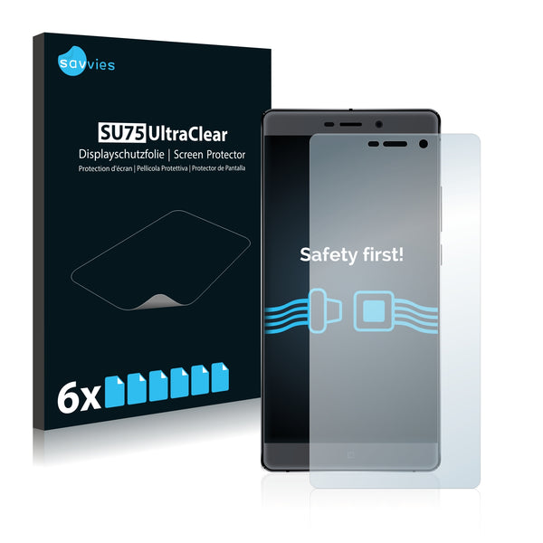 6x Savvies SU75 Screen Protector for Elephone M3