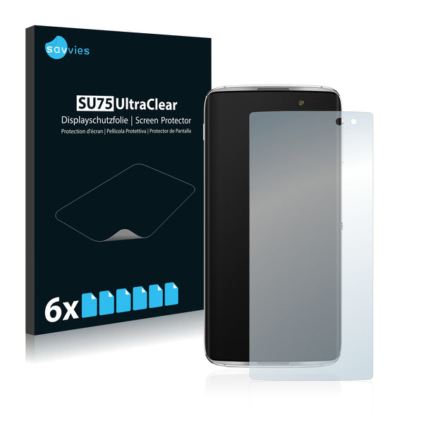 6x Savvies SU75 Screen Protector for Alcatel One Touch Idol 4 S