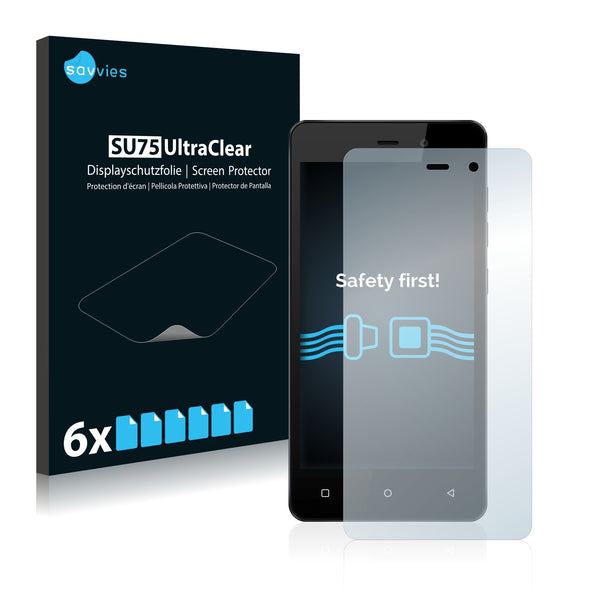6x Savvies SU75 Screen Protector for Allview P5 Energy