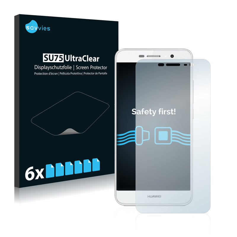 6x Savvies SU75 Screen Protector for Huawei Y6 Pro 2016