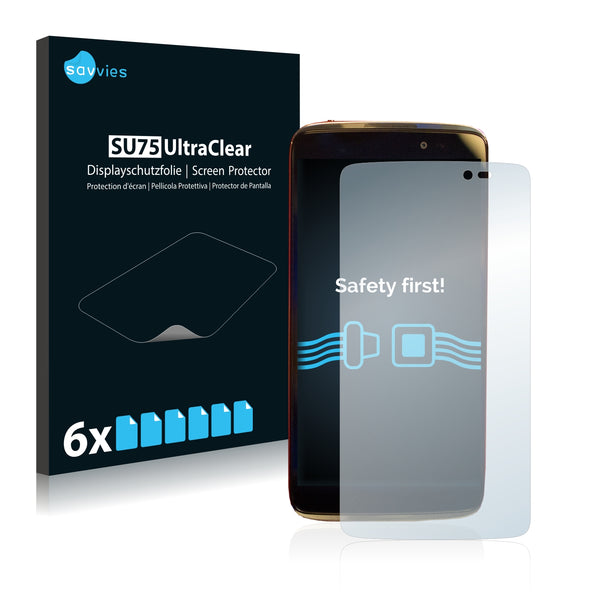6x Savvies SU75 Screen Protector for Alcatel One Touch Idol 3C