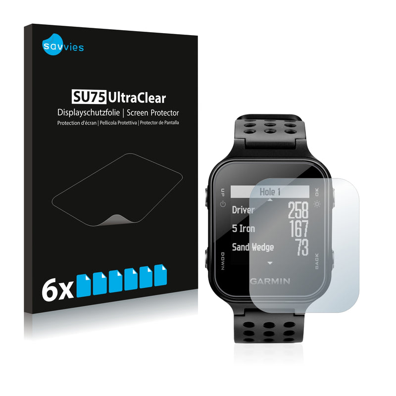 6x Savvies SU75 Screen Protector for Garmin Approach S20