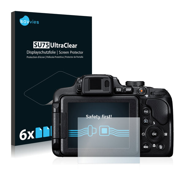 6x Savvies SU75 Screen Protector for Nikon Coolpix B700
