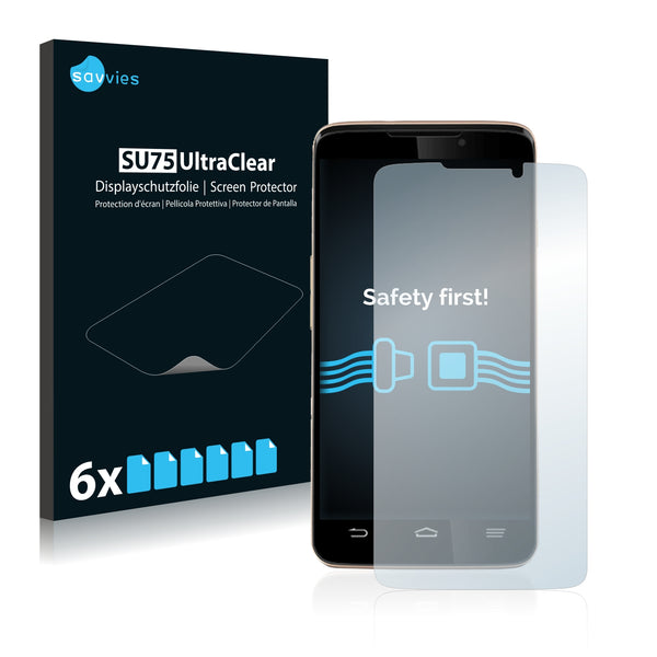6x Savvies SU75 Screen Protector for ZTE Max+