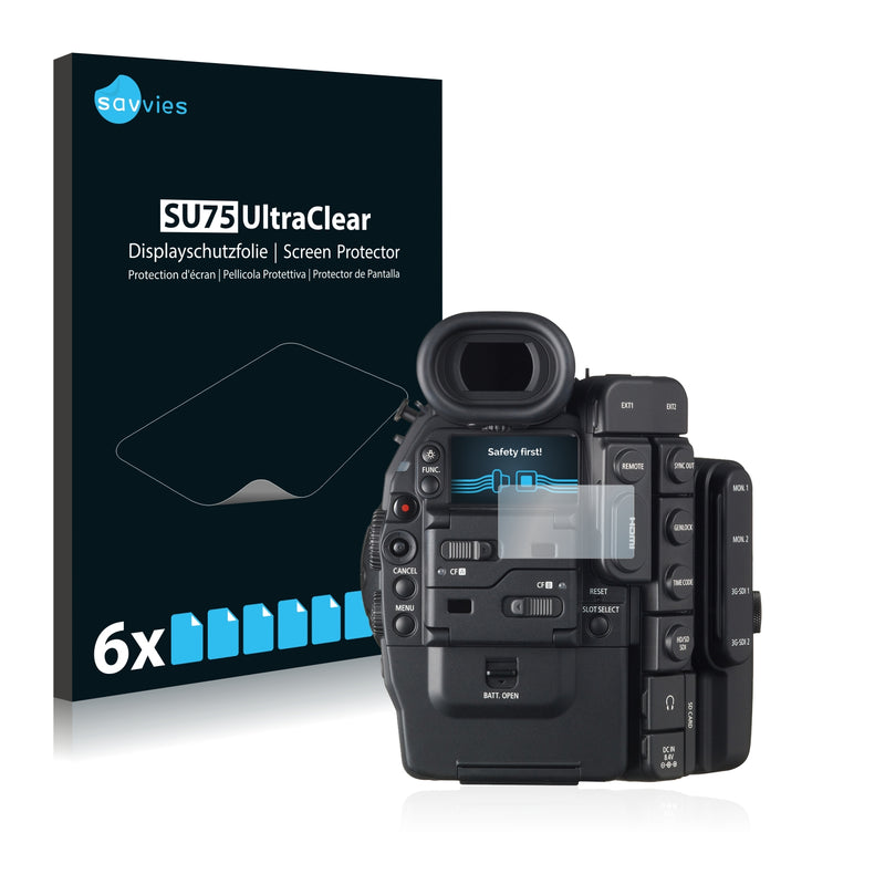 6x Savvies SU75 Screen Protector for Canon Cinema EOS C500 PL
