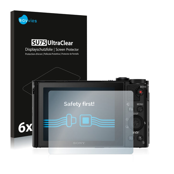 6x Savvies SU75 Screen Protector for Sony Cyber-Shot DSC-HX80