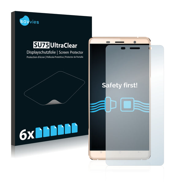 6x Savvies SU75 Screen Protector for Cubot CheetahPhone