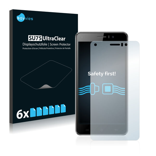 6x Savvies SU75 Screen Protector for Cubot Rainbow