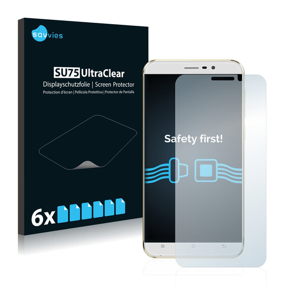 6x Savvies SU75 Screen Protector for Cubot Dinosaur
