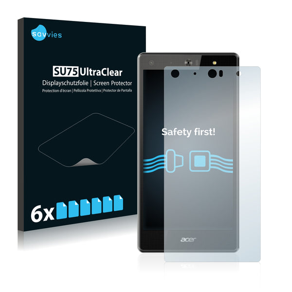 6x Savvies SU75 Screen Protector for Acer Liquid X2