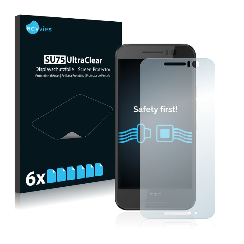 6x Savvies SU75 Screen Protector for HTC One S9