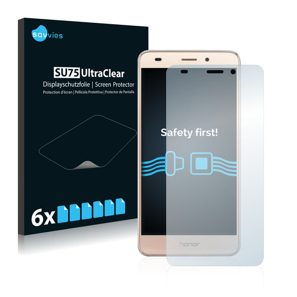 6x Savvies SU75 Screen Protector for Honor 5c