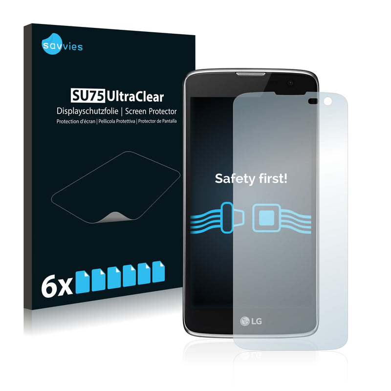 6x Savvies SU75 Screen Protector for LG K7 (Cam right)