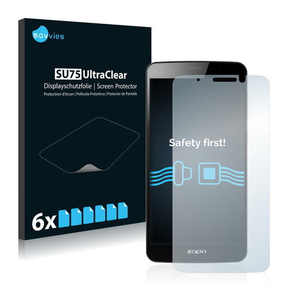 6x Savvies SU75 Screen Protector for Zopo Color S5