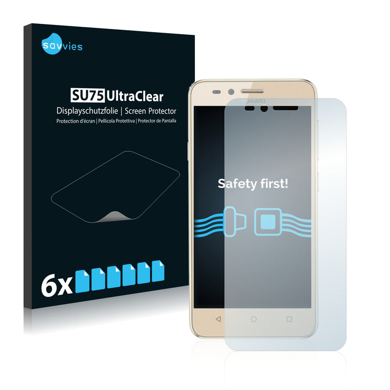 6x Savvies SU75 Screen Protector for Huawei Y3 II