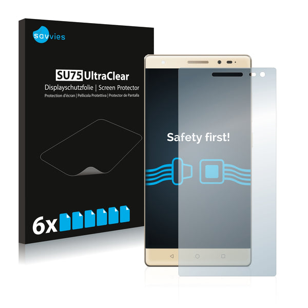 6x Savvies SU75 Screen Protector for Lenovo Phab 2 Pro