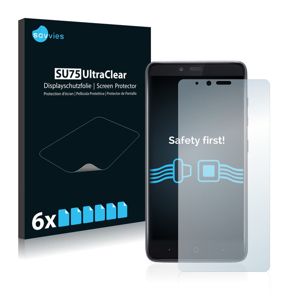 6x Savvies SU75 Screen Protector for ZTE ZMax Pro