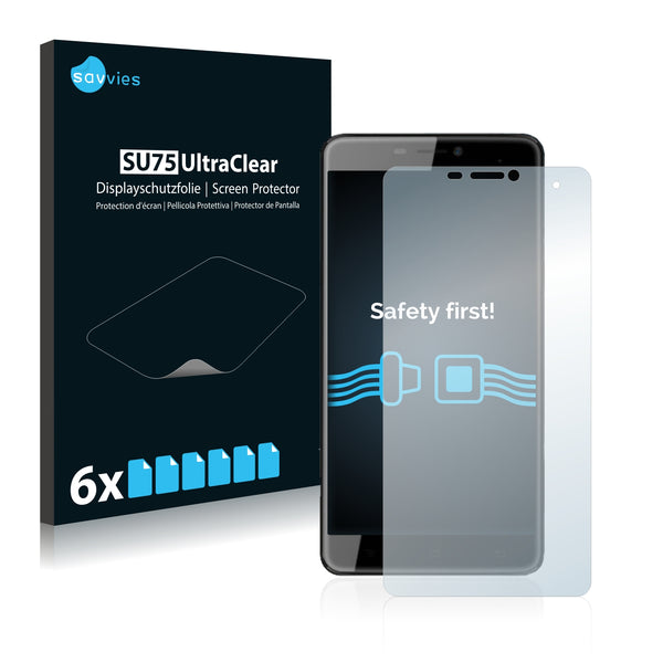 6x Savvies SU75 Screen Protector for Cubot Max