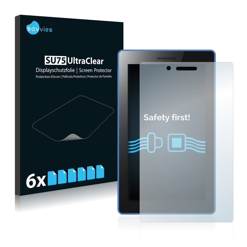 6x Savvies SU75 Screen Protector for Lenovo Tab3 7 Essential