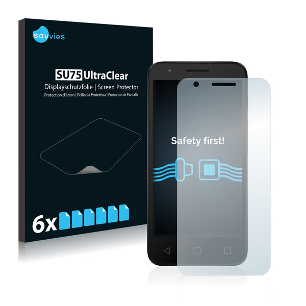 6x Savvies SU75 Screen Protector for Alcatel Streak