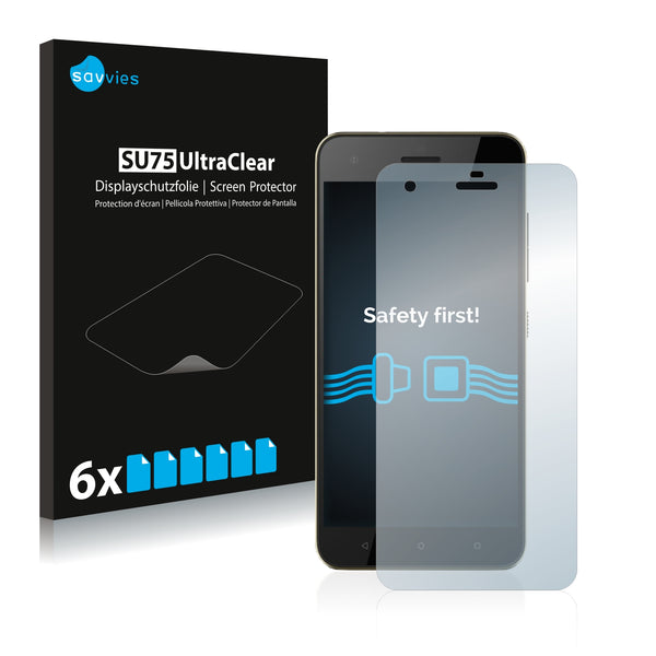 6x Savvies SU75 Screen Protector for HTC Desire 10 Pro