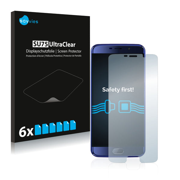 6x Savvies SU75 Screen Protector for Elephone S7 Mini