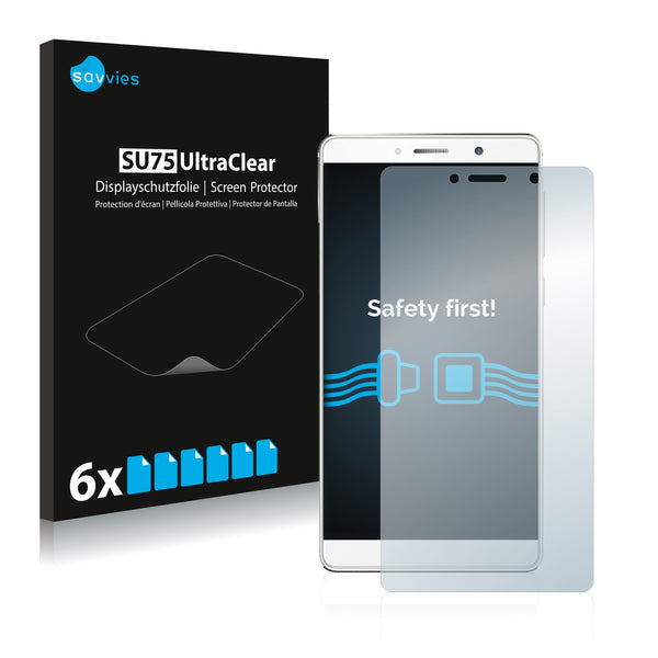 6x Savvies SU75 Screen Protector for ZTE Axon 7 Max