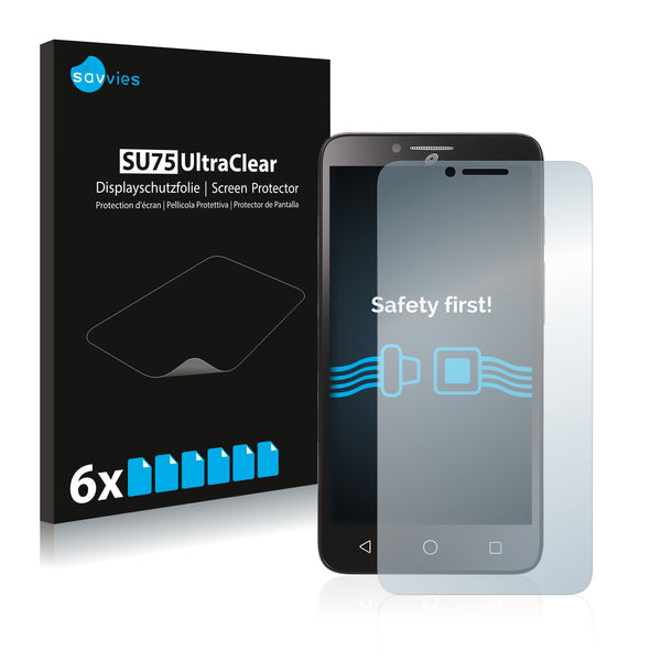 6x Savvies SU75 Screen Protector for Alcatel Pixi Glory