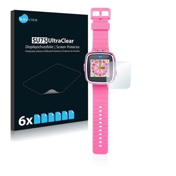 6x Savvies SU75 Screen Protector for Vtech Kidizoom Smart Watch 2