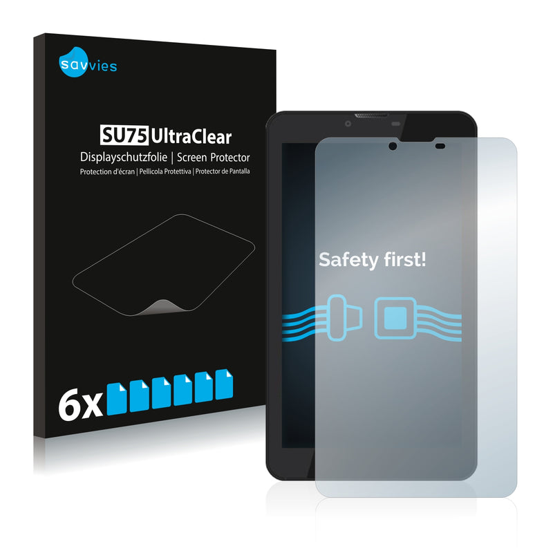 6x Savvies SU75 Screen Protector for Leagoo Leapad 7