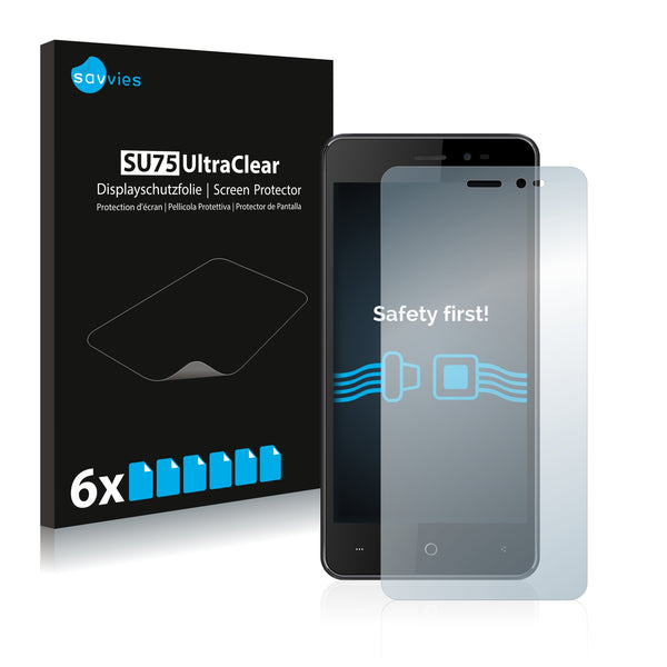 6x Savvies SU75 Screen Protector for Leagoo Z5 LTE
