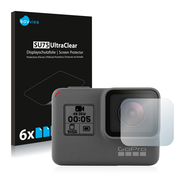 6x Savvies SU75 Screen Protector for GoPro Hero5 Black (Lens)