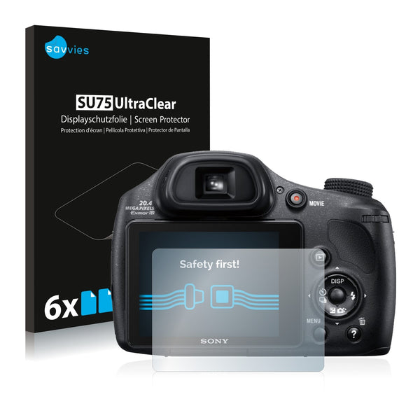 6x Savvies SU75 Screen Protector for Sony Cyber-Shot DSC-HX350