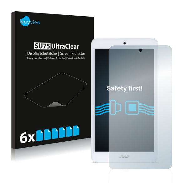 6x Savvies SU75 Screen Protector for Acer Iconia One 7 B1-780