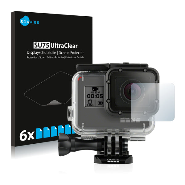 6x Savvies SU75 Screen Protector for GoPro Hero5 Black Lens (housing)