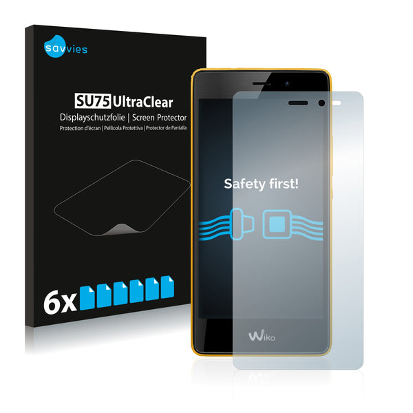 6x Savvies SU75 Screen Protector for Wiko Tommy